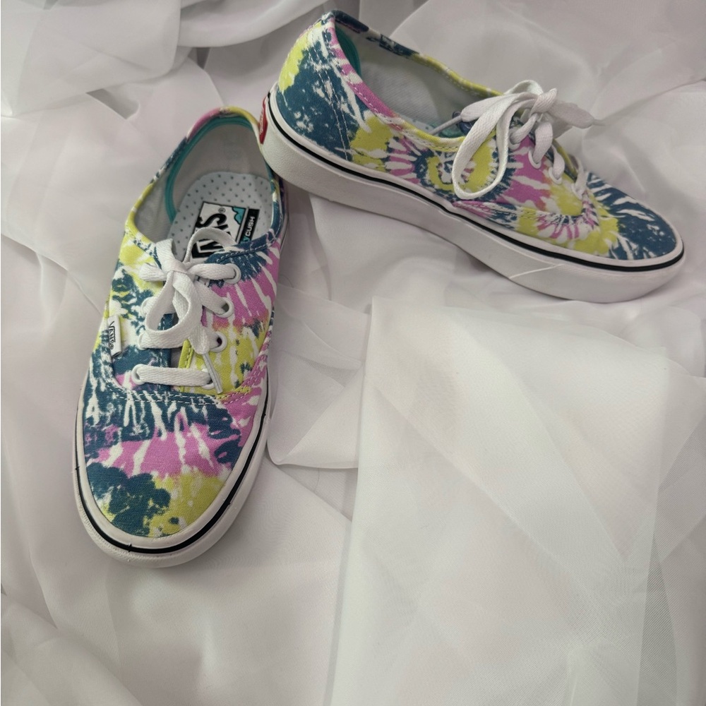 Vans Tie-Dye Women's Shoes - Blue, Yellow, Pink